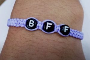 Pulsera Mejores Amigas Tejida con Letras